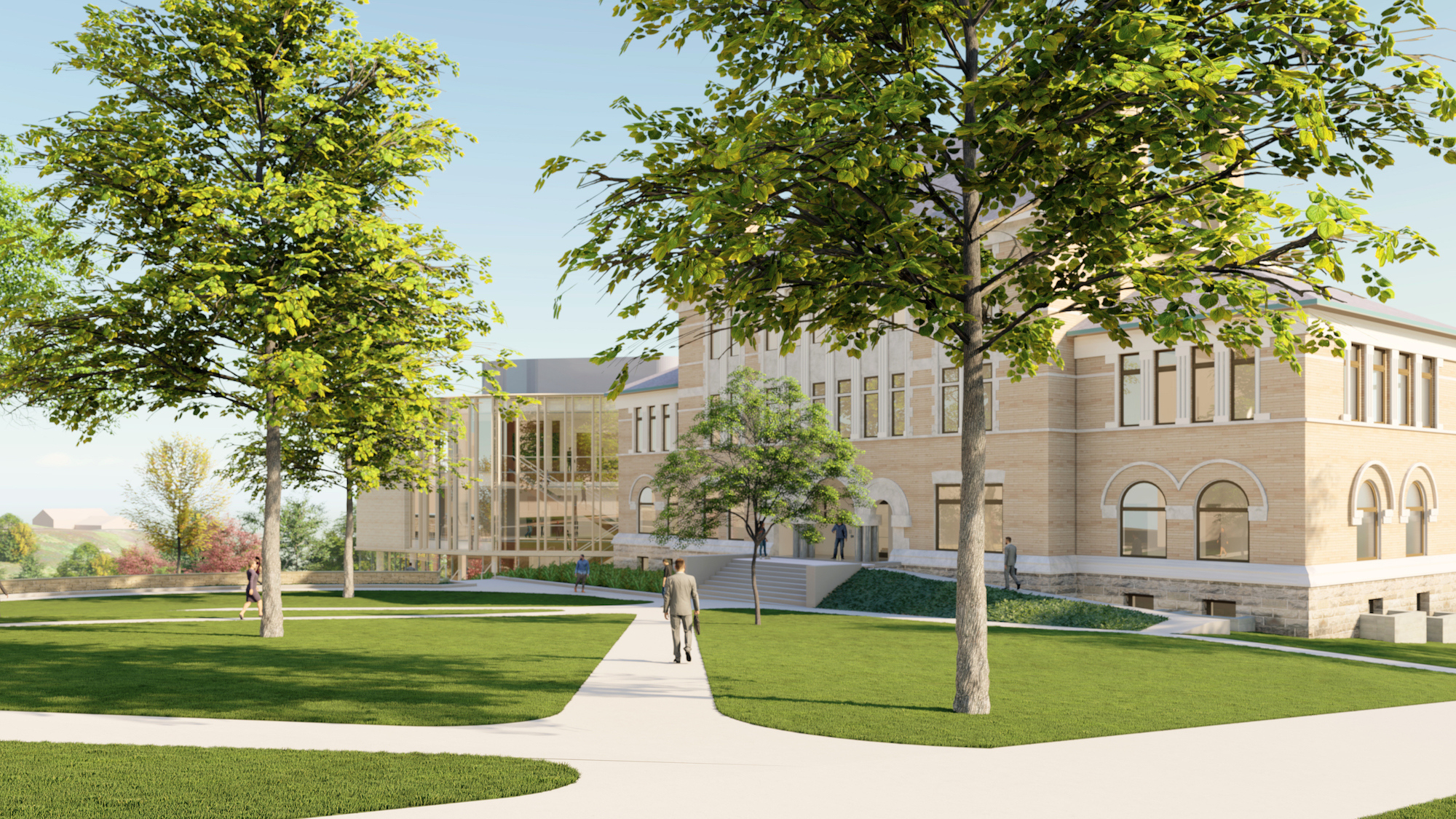 Rendering of Doane exterior renovation