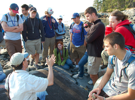 Which way was up? Professor David Hawkins explains 'way-up' indicators in mingled magmatic rocks.