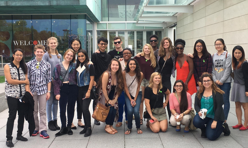 group of denison students in columbus