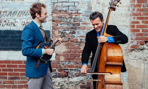 Photo of Chris Thile and Edgar Meyer